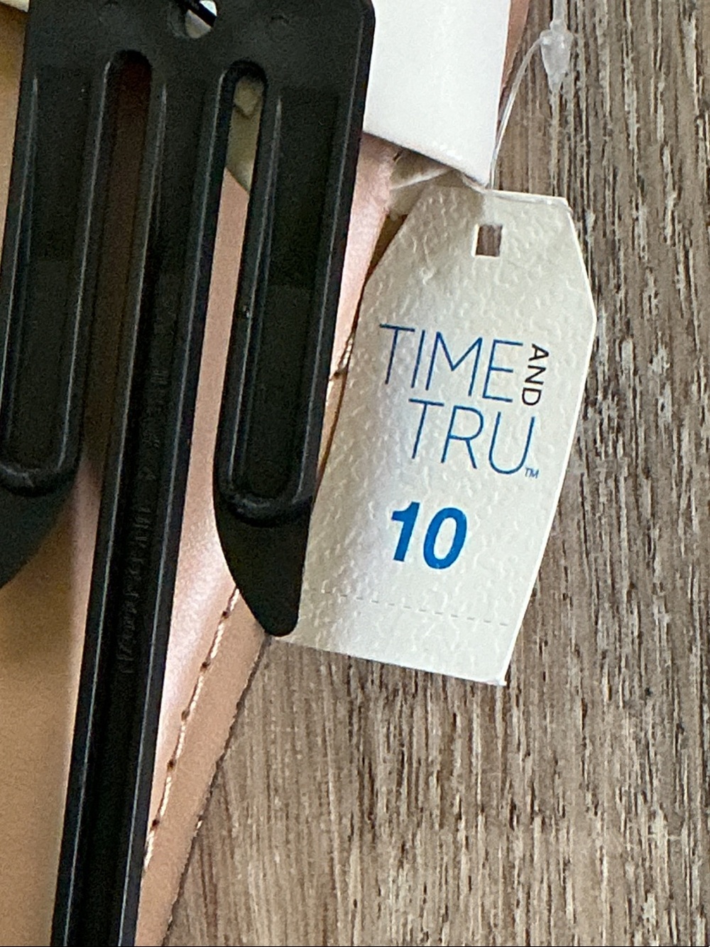 Time and Tru Cream Bow Slide Sandals with Tan Footbed - Picture 3 of 4